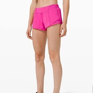 Lululemon Athletica Sonic Pink Hotty Hot Shorts